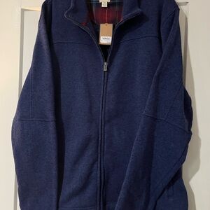 G.H. Bass & Co. Men’s Dark Blue Zip-Up Sweater Size 2XL